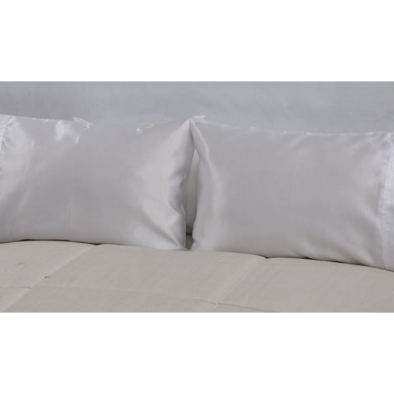 OctoRose Set of 2   Super Strong and Durable Pillow Case / Protector / Cover / Pillowcase Silky Satin Less Wrinkle Smooth Feeling