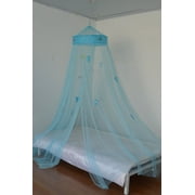 OctoRose Teal Blue Sea  World Bed canopy , mosquito net for crib, twin, full, queen or king size (Teal Blue)