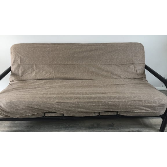 OctoRose Upholstery Mattress Futon Protector Slipcover, Linen Leaf Coffee