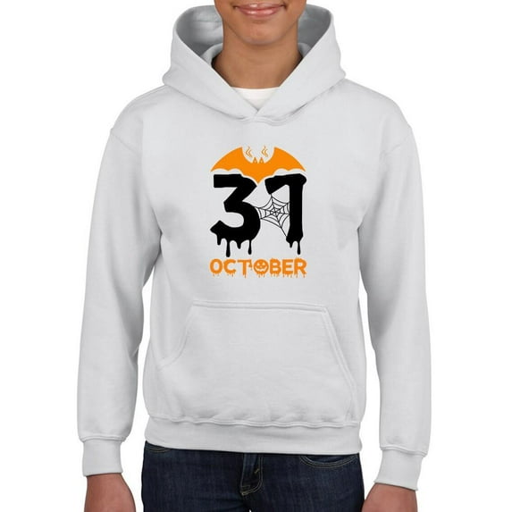 October 31 Halloween Hoodie Juniors -Image by Shutterstock, Medium