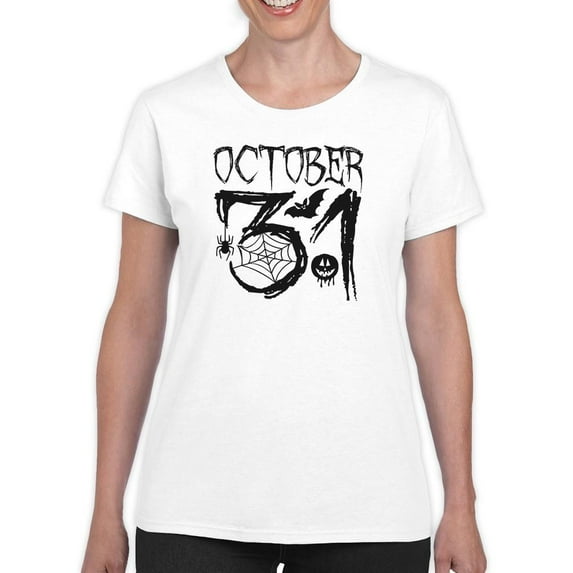 October 31. Halloween T-Shirt Women -Image by Shutterstock, Female 3X-Large