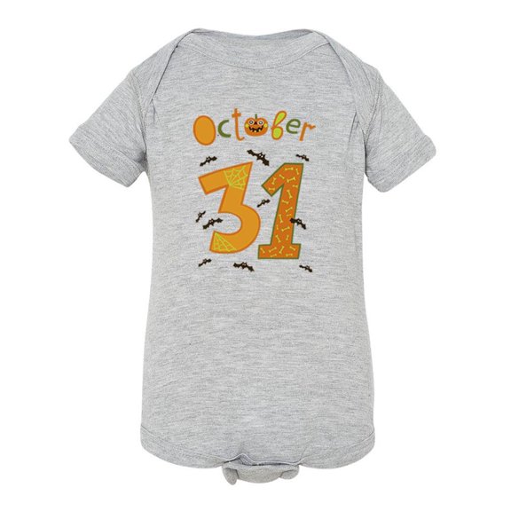 October 31st Bodysuit Infant -Image by Shutterstock, Newborn