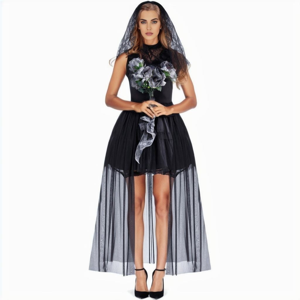 October 31st Wedding Dresses for Bride Halloween Costumes Gothic Skirt ...