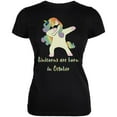 thumbnail image 1 of October Birthday Dabbing Unicorn Sunglasses Juniors Soft T Shirt, 1 of 1