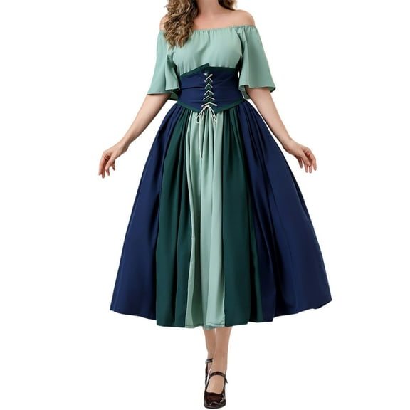 October Festival for Women, Traditional Oktoberfest Dress Carnival, Ladies Vintage Skirt - Irregular Skirt Long Skirt Top Waist Set