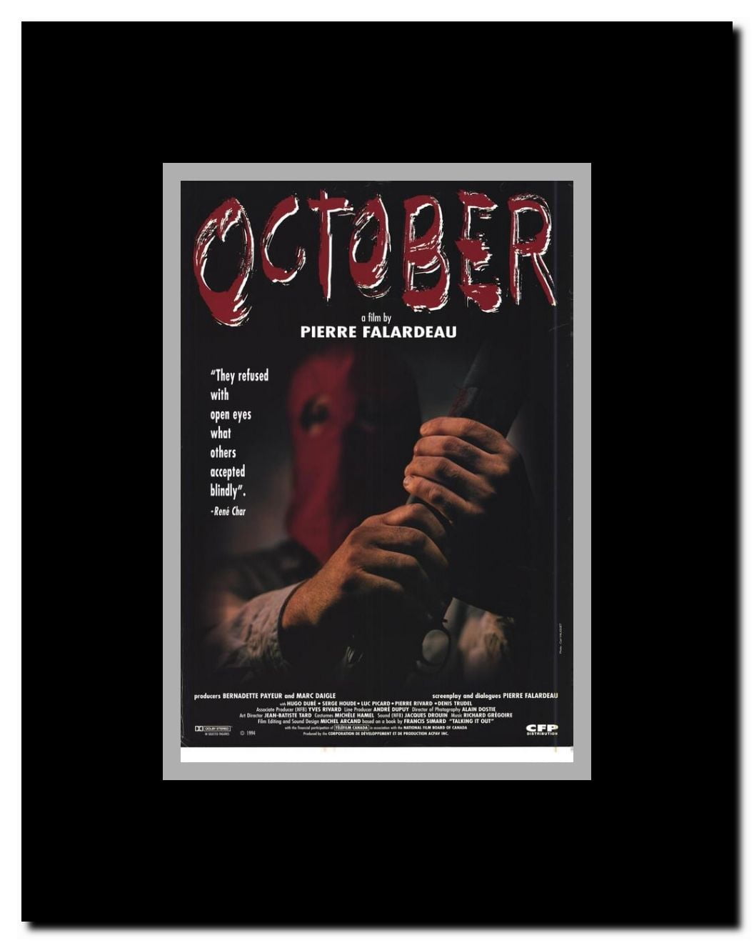 October Framed Movie Poster