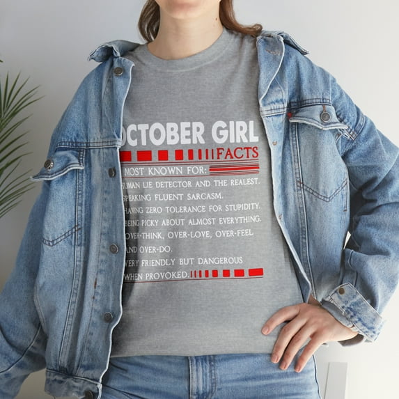 October Girl Facts is Most Known for T-Shirt