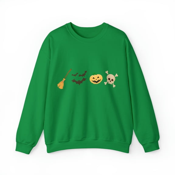 October Halloween Cotton Unisex Heavy Blend Crewneck