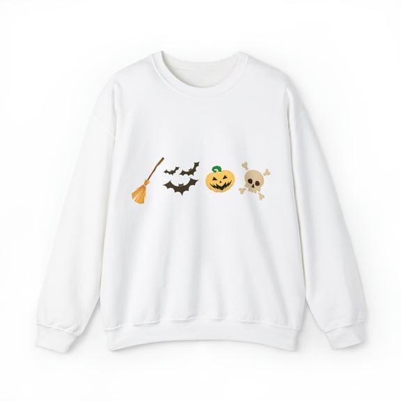 October Halloween Cotton Unisex Heavy Blend Crewneck