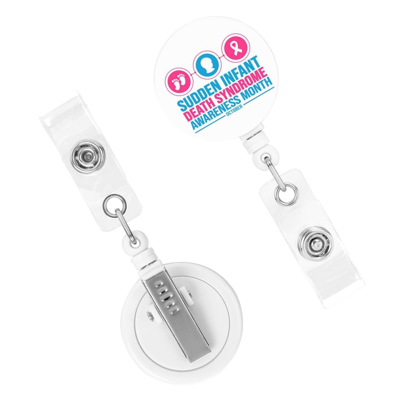 October Is Sids Awareness Month Badge Reel Retractable Badge Clip Id ...