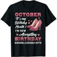 thumbnail image 1 of October It's my Birthday Month Women Mom Wife Gifts T-Shirt, 1 of 4