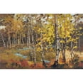 thumbnail image 1 of "October Landscape II" Painting Print on Wrapped Canvas, 1 of 7