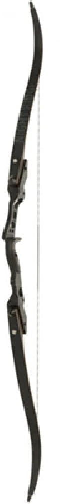 October Mountain Night Ridge ILF Recurve Bow 60 in. 40 lbs RH, Black