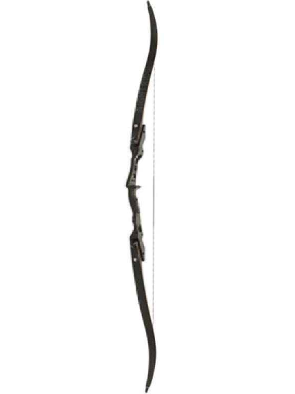 October Mountain Night Ridge ILF Recurve Bow 60 in. 40 lbs RH, Black