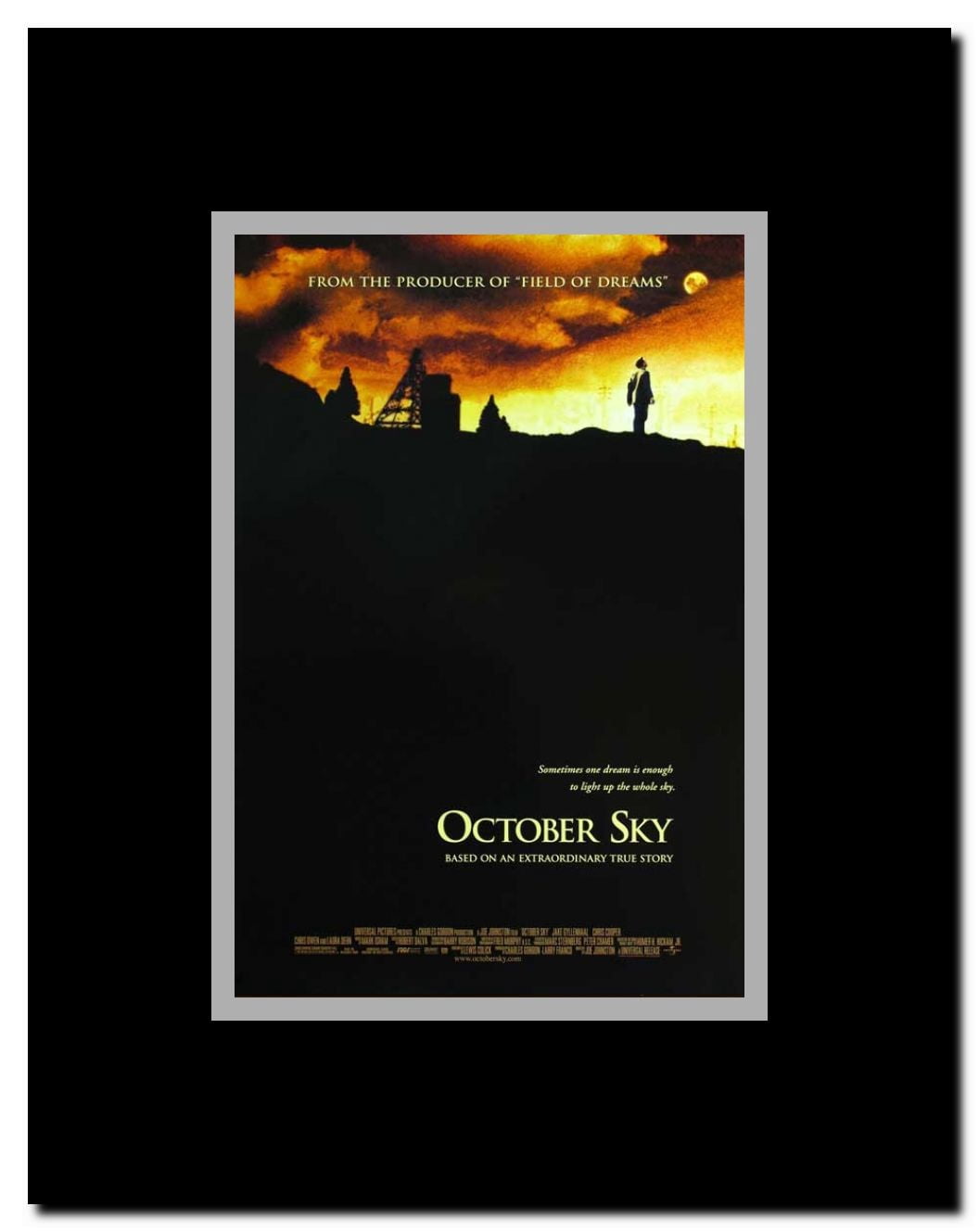 October Sky Framed Movie Poster