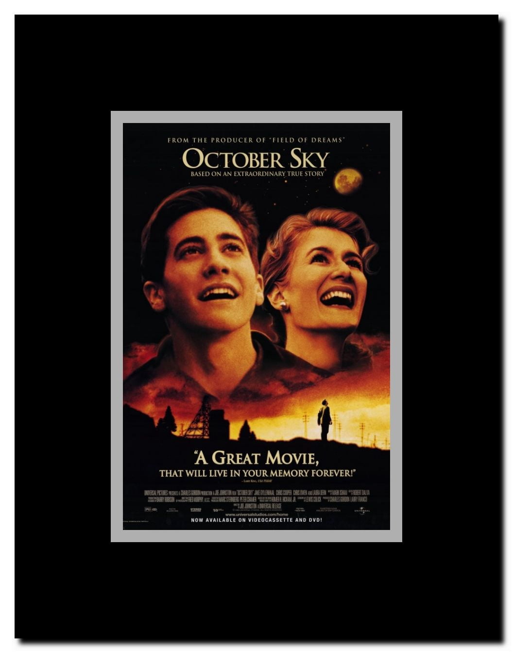 October Sky Framed Movie Poster