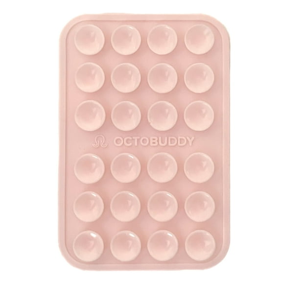 Octobuddy Silicone Suction Adhesive Mount Phone Case Chalk Pink for iPhone and Android