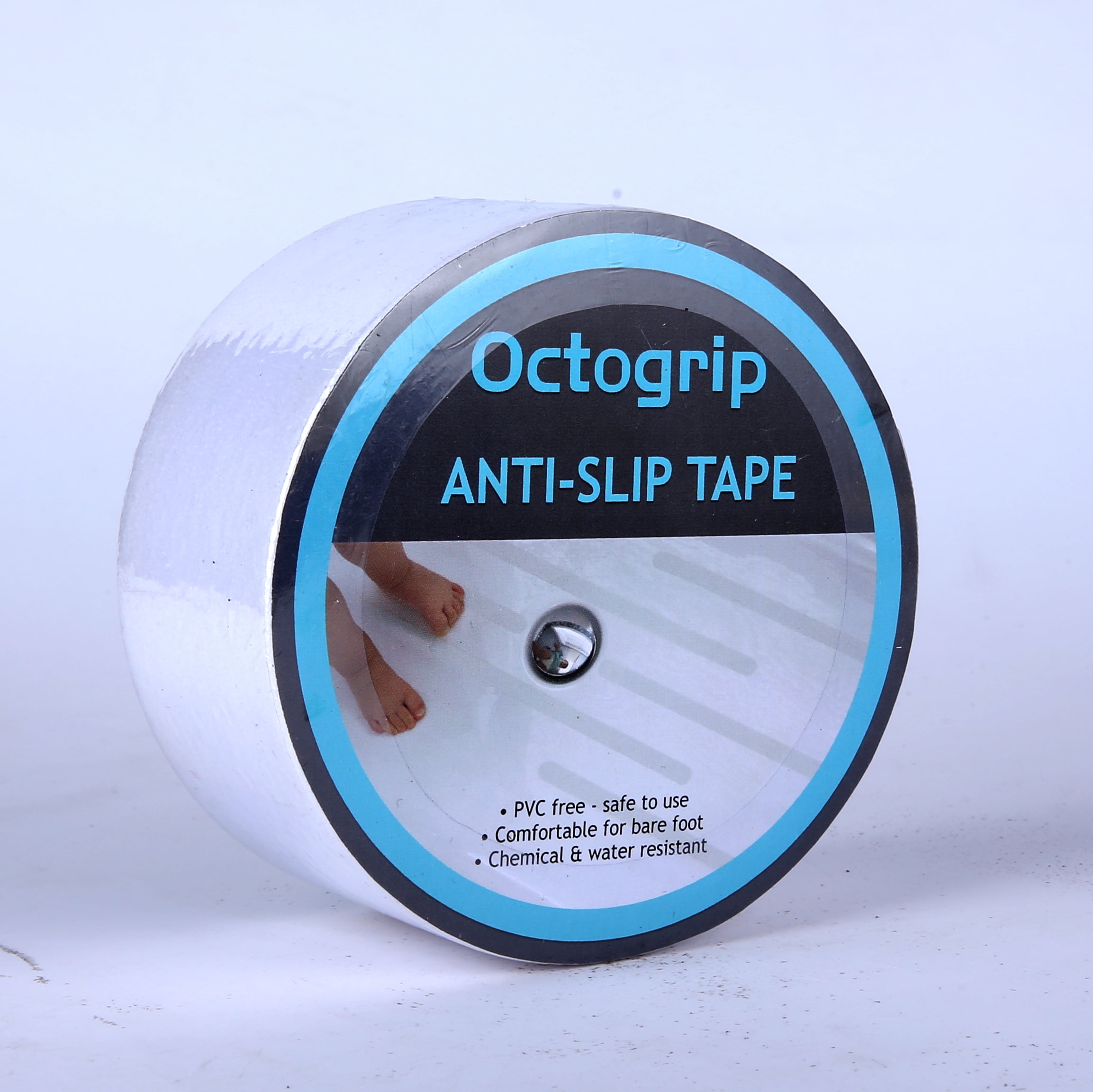 Octogrip Anti Slip Tape Clear Waterproof Outdoor/Indoor, 4" x 40Ft Non Slip Traction Grip Tape