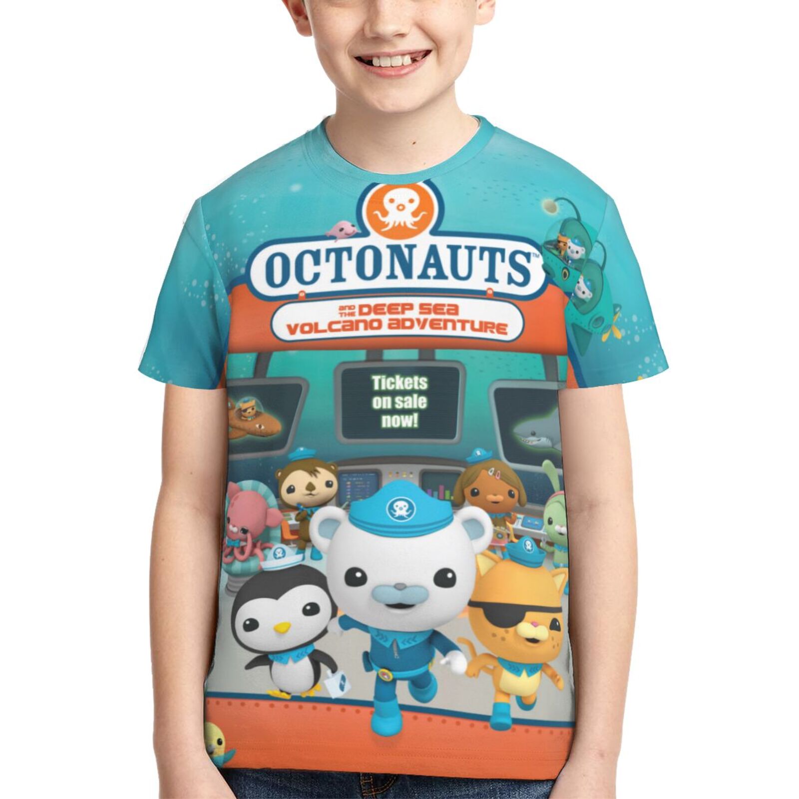 Octonauts 3d Printed T-Shirt Short Sleeve Tees Shirt For Boys Girls ...