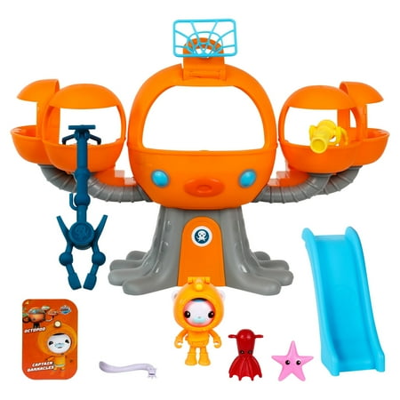 Octonauts Above & Beyond, Octopod Playset, Deep Sea Captain Barnacles and 3 Creatures, 6 Total Pieces, Preschool, Ages 3+