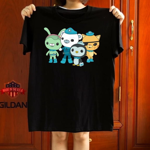 Octonauts Captain Barnacles Tweak Peso Kwazii Cartoon Fan Gift Graphic Tee,for unisex up to 5XL