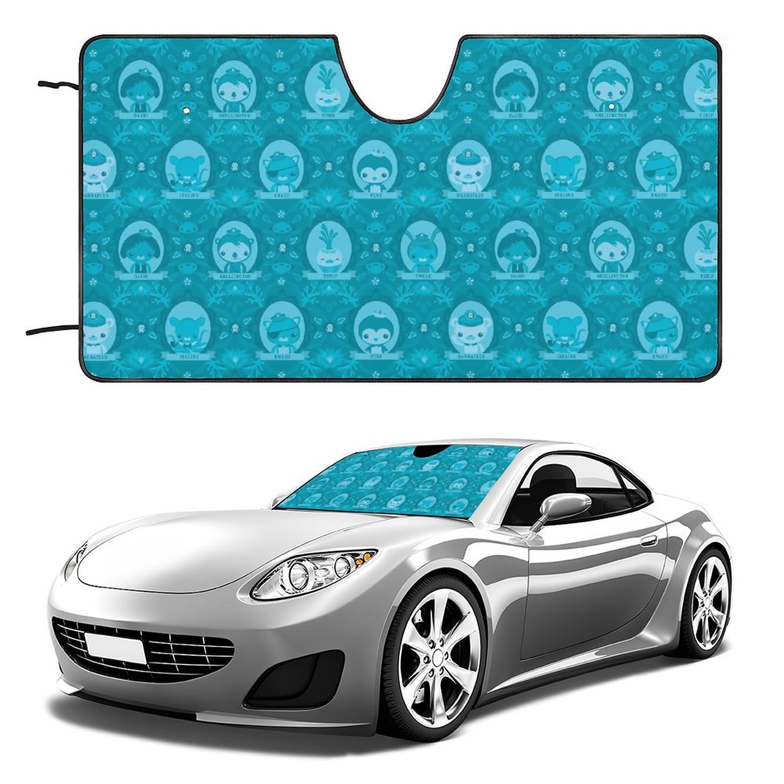 Octonauts Car Windshield Sun Shade, Foldable Sunshade for Car Truck SUV ...