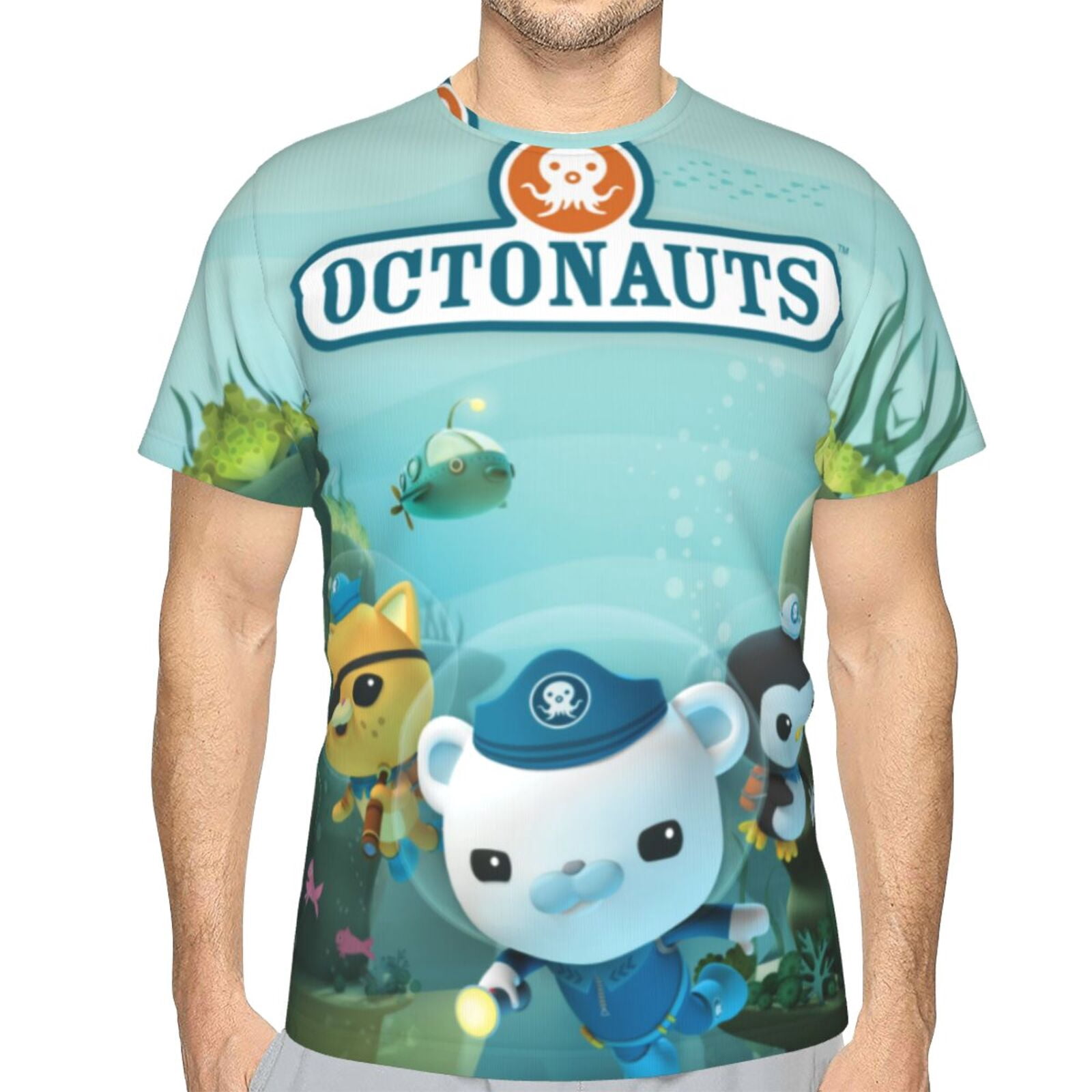 Octonauts Mens 3d Print Casual Short Sleeve T Shirts Tee Tops - Walmart.com