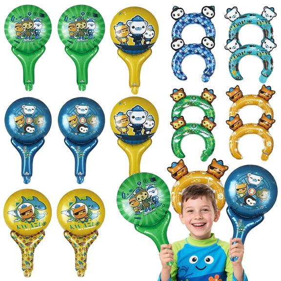 Octonauts Party Decoration Balloons, Octonauts Foil Balloon Sets including Octonauts Themed Foil Balloon Headbands & Wristband etc. Octonauts Foil Balloons for Kids Octonauts Themed Party