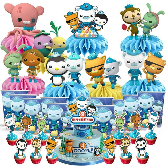 Octonauts Party Supplies Decor Cups Fans Decorations Honeycomb Centerpieces Cake Toppers