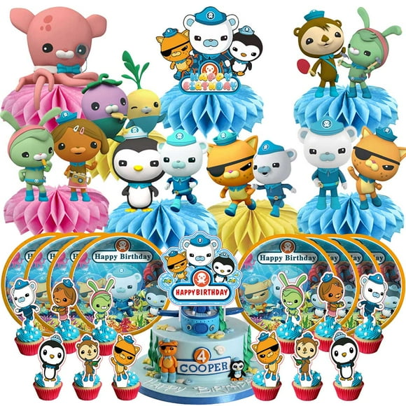 Octonauts Party Supplies Decor Plates Fans Decorations Honeycomb Centerpieces Cake Toppers