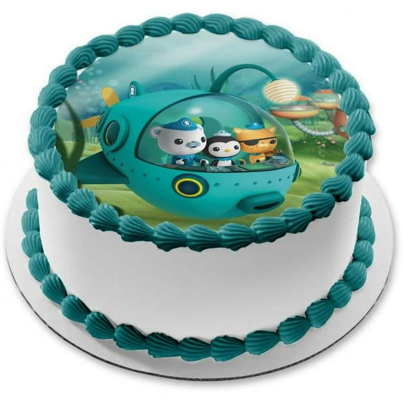 Octonauts Peso Penguin Barnacles Bear Kwazii Cat Cake Topper, by A Birthday Place