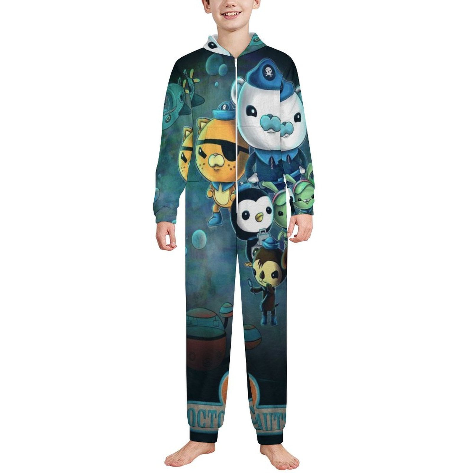 Octonauts Soft Hooded Onesies Pajamas Costume Halloween Christmas - Main Image