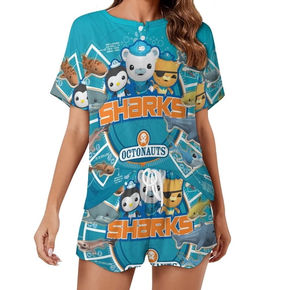 Octonauts Women Pajamas Set Loungewear Sleepwear 2 Piece PJ Sets