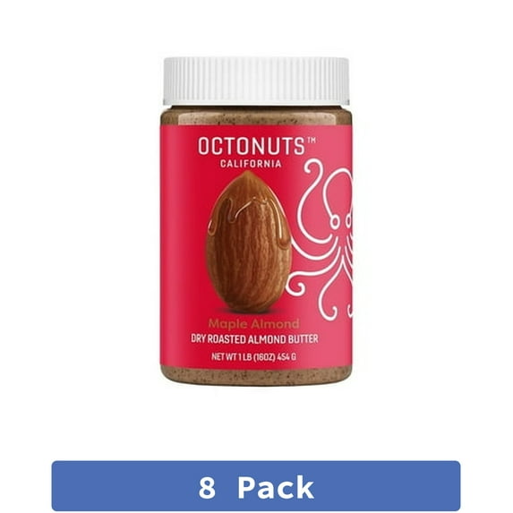 Octonuts Roasted Maple Almond Butter 16 oz (Pack of 8)