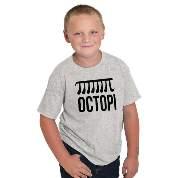 Octopi Day Math Geek Nerd Octopus Crewneck T Shirts Boy Girl Teen Brisco Brands S