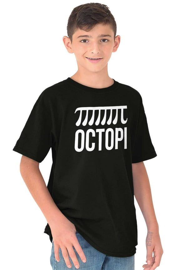 Octopi Day Math Geek Nerd Octopus Crewneck T Shirts Boy Girl Teen Brisco Brands X