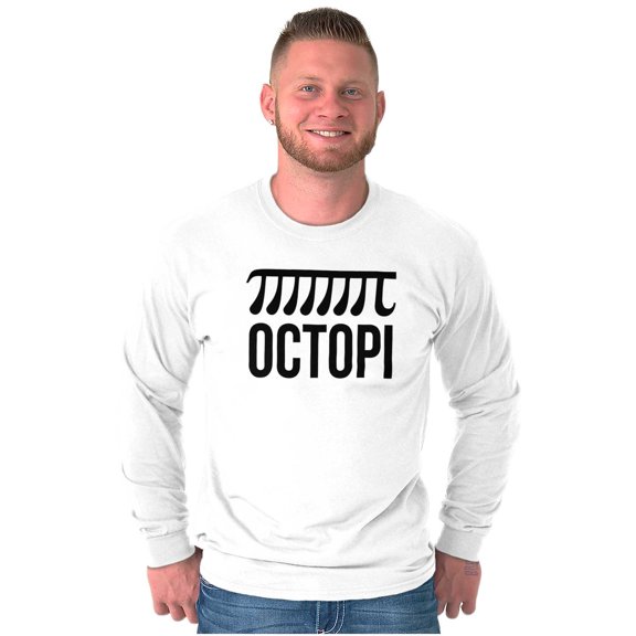 Octopi Day Math Geek Nerd Octopus Long Sleeve TShirt Men Women Brisco Brands S