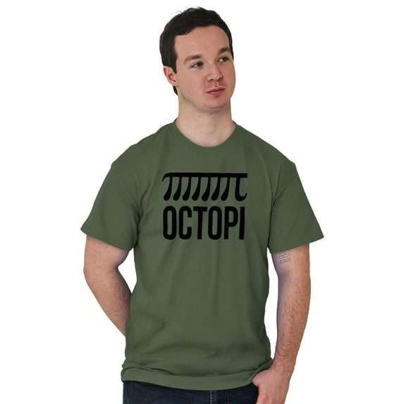 Octopi Day Math Geek Nerd Octopus Men's Graphic T Shirt Tees Brisco Brands M