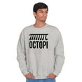 thumbnail image 1 of Octopi Day Math Geek Nerd Octopus Unisex Plus Fleece Graphic Sweatshirt Brisco Brands 2X, 1 of 5