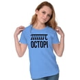 thumbnail image 1 of Octopi Day Math Geek Nerd Octopus Women's T Shirt Ladies Tee Brisco Brands 3X, 1 of 6