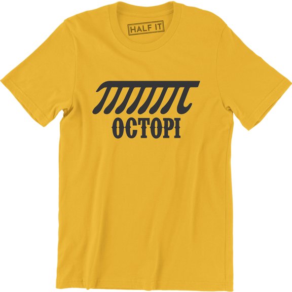 Octopi Funny Science Geek Math Design Men's Back to School T-Shirt