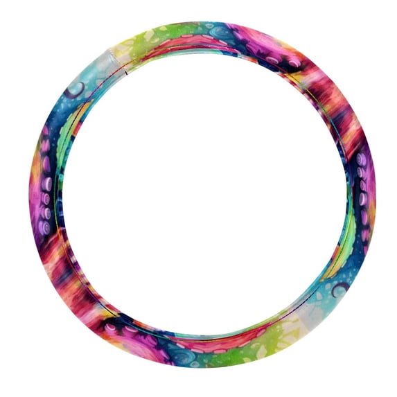 Octopus 14.5 Inch Printing PVC Leather Car Wheel Covers Steering Wheel Covers Auto Accessories