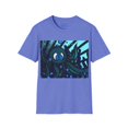 thumbnail image 1 of Octopus 9 tentacles, hand drawn art, skate & surf wear on a Unisex T Shirt., 1 of 4