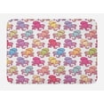 thumbnail image 1 of Octopus Bath Mat, Hand Drawn Animal Pattern with Tentacles Ocean Inspirations Marine Fauna Wildlife, Plush Bathroom Decor Mat with Non Slip Backing, 29.5" X 17.5", Multicolor, by Ambesonne, 1 of 2