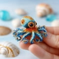thumbnail image 1 of Octopus Bead Embroidery Kit for Beginners – Complete DIY Craft Kit with Glass Beads, Step-by-Step Instructions, Relaxing Hobby for Adults & Kids, -Themed Home Decor, 1 of 1