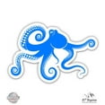 thumbnail image 1 of Octopus Blue - 8" Vinyl Sticker - For Car Laptop I-Pad - Waterproof Decal, 1 of 1
