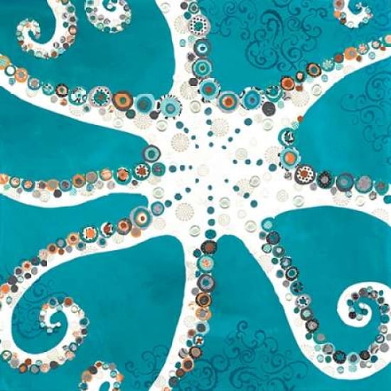 Octopus Canvas Art - Jennifer Peck (24 x 24)