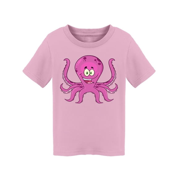Octopus Cartoon Mascot Design T-Shirt Toddler -Image by Shutterstock,  3 Toddler