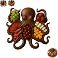 thumbnail image 1 of Octopus Charcuterie Platter, Ocean Theme Party Tray, Funny Charcuterie Board, Meats & Fruit for Seafood Lovers & Entertainers(Style-1), 1 of 7