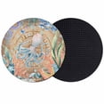 thumbnail image 1 of Octopus Coastal Coasters Set of 2, Absorbent Coasters for Drinks, Summer Nautical Starfish Coral Brown Anchor Coaster for Desk Coffee Table Protection, Home Decor House Warming Gifts 4", 1 of 8